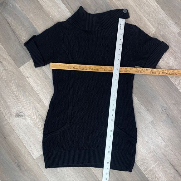 INC International Concepts Split Cowl Neck Tunic Sweater Black PL Short Sleeve - Picture 10 of 10